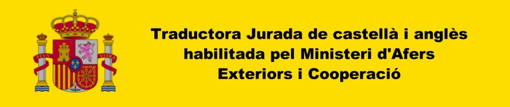 Traduccion jurada Sworn translation Tarragona